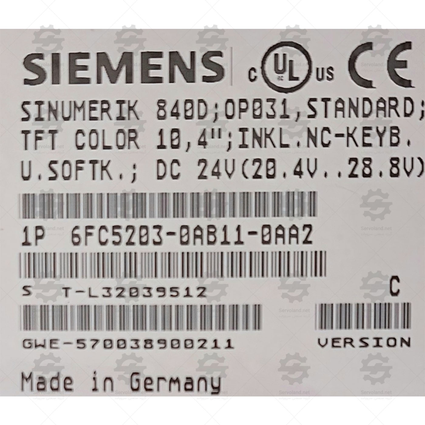 6FC5203-0AB11-0AA2 6FC5203-0AB11-0AA2