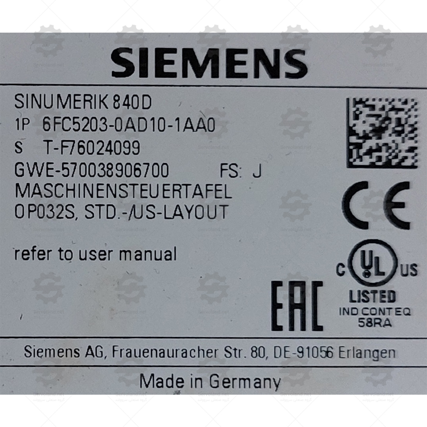 6FC5203-0AD10-1AA0 6FC5203-0AD10-1AA0